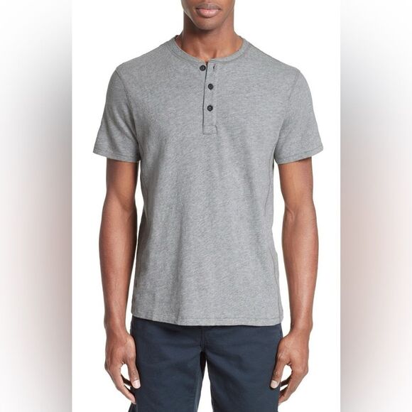 Rag and Bone Gray Short Sleeve Shirt, size XL - Picture 1 of 10